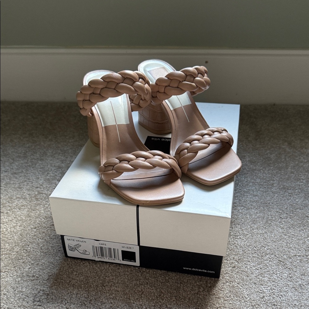 Dolce Vita Braided Tan Heels